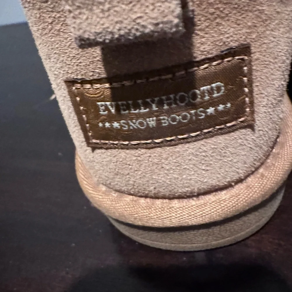 Evellyhootd Tan Steel Horse Winter Boots